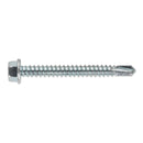 Sealey Zinc Plated Self-Drilling Hex Head Screw 5.5 x 50mm - Pack of 100 SDHX5550