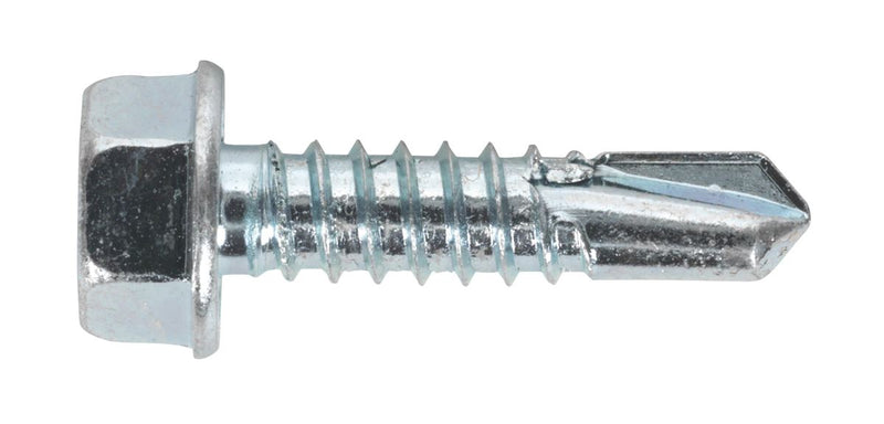 Self-Drilling Screw 6.3 x 25mm Hex Head Zinc Pack of 100