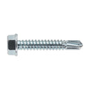 Sealey Zinc Plated Self-Drilling Hex Head Screw 6.3 x 38mm - Pack of 100 SDHX6338