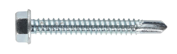 Self-Drilling Screw 6.3 x 50mm Hex Head Zinc Pack of 100