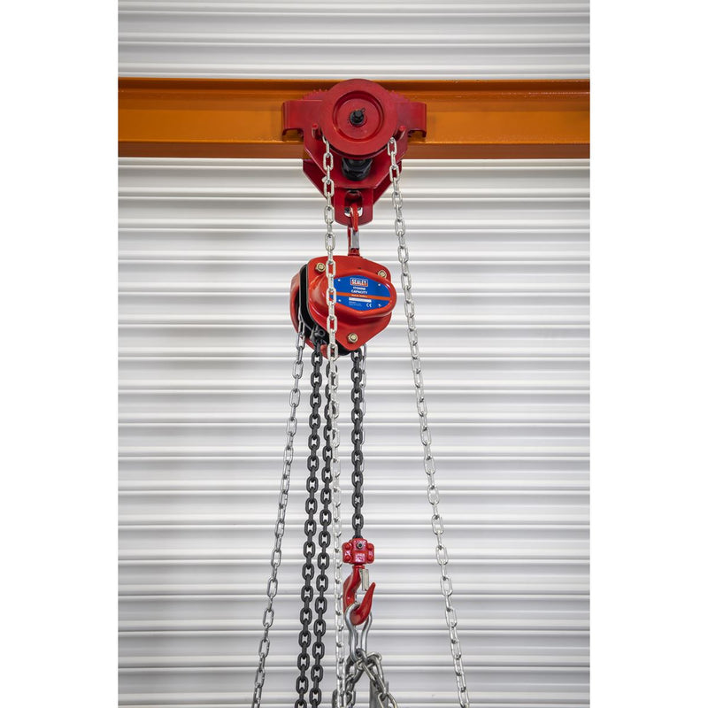 Sealey Portable Adjustable Gantry Crane with Geared Trolley Combo 1 Tonne SG1000KITG