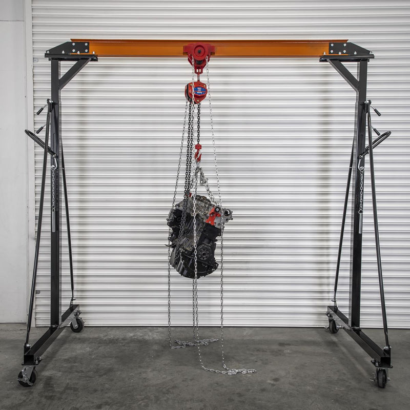 Sealey Portable Adjustable Gantry Crane with Geared Trolley Combo 1 Tonne SG1000KITG