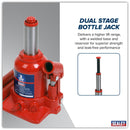 Sealey Telescopic Bottle Jack 2 Tonne SJT2