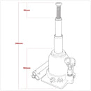 Sealey Telescopic Bottle Jack 4 Tonne SJT4