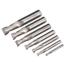 Sealey HSS End Mill Set 2 Flute 4-16mm SM2502EMSET