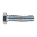 Sealey 8.8 Zinc Plated HT Setscrew M12 x 50mm, DIN 933 - Pack of 25 SS1250