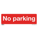 Sealey Worksafe&reg; No Parking Safety Sign, Rigid Plastic - Pack of 10 SS16P10