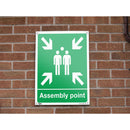 Sealey Worksafe&reg; Assembly Point Safety Sign - Rigid Plastic SS37P1