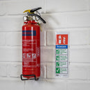Sealey Worksafe&reg; Powder Fire Extinguisher Safety Sign, Self-Adhesive Vinyl - Pack of 10 SS52V10
