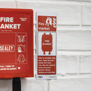 Sealey Worksafe&reg; Fire Blanket, Rigid Plastic Safety Sign - Pack of 10 SS53P10