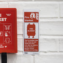 Sealey Worksafe&reg; Fire Blanket Safety Sign, Self-Adhesive Vinyl - Pack of 10 SS53V10