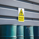 Sealey Worksafe&reg; Danger Waste Oil Safety Sign, Rigid Plastic - Pack of 10 SS60P10