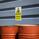 Sealey Worksafe&reg; Danger Waste Oil Safety Sign, Rigid Plastic - Pack of 10 SS60P10