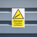 Sealey Worksafe&reg; Danger Propane Cylinders Safety Sign, Rigid Plastic - Pack of 10 SS62P10