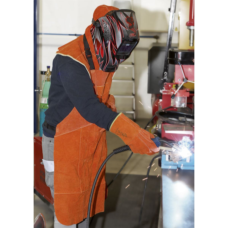 Leather Welding Apron Heavy-Duty