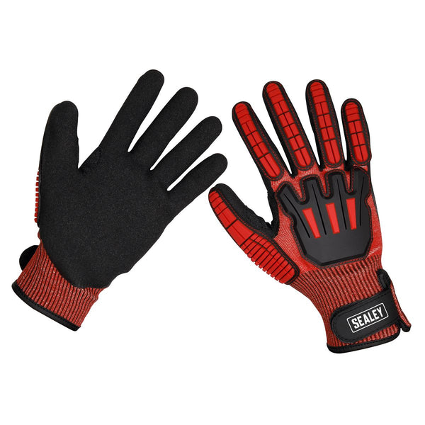 Cut & Impact Resistant Gloves - Large - Pair