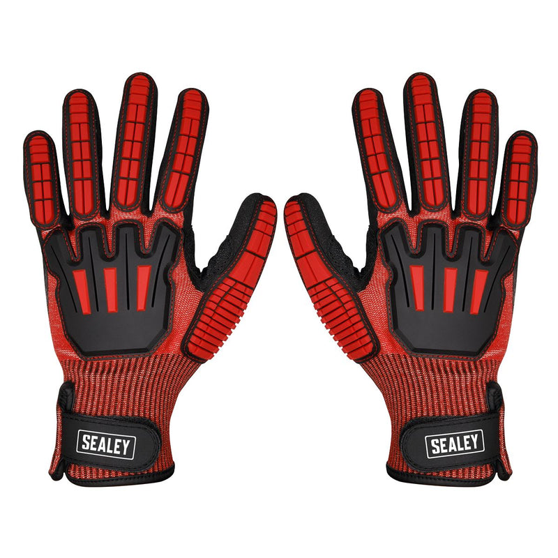 Cut & Impact Resistant Gloves - Large - Pair