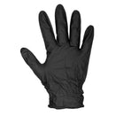 Sealey Diamond Grip Extra-Thick Nitrile Powder-Free Gloves, Black, X-Large - Pack of 50 SSP57XL