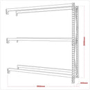 Sealey 2-Level Tyre Rack Extension 200kg Capacity Per Level STR600E