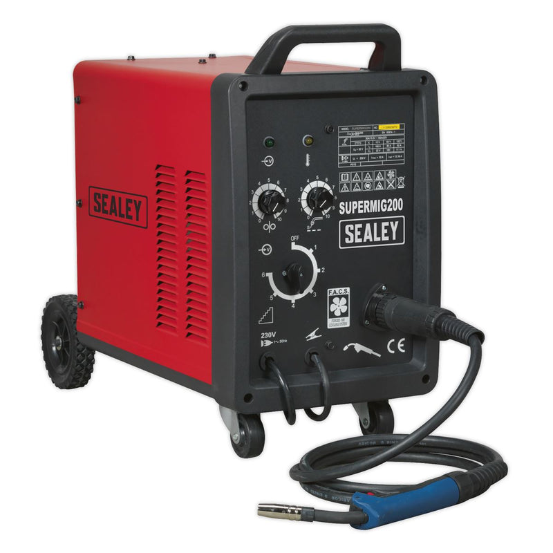 Professional MIG Welder 200A 230V with Binzel&reg; Euro Torch