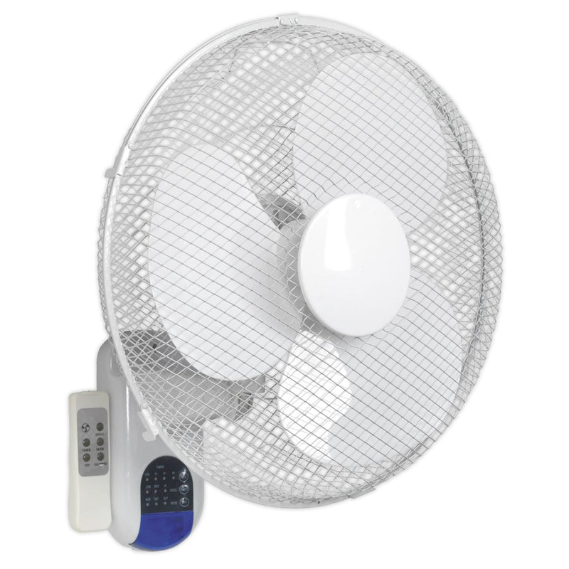 Sealey 3-Speed Wall Fan with Remote Control 16" 230V SWF16WR