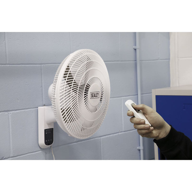 Wall Fan 3-Speed 18" with Remote Control 230V