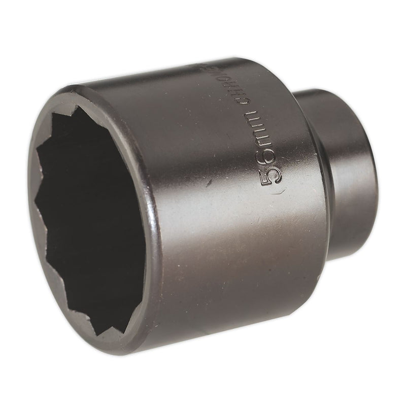 Sealey Bi-Hex Deep Impact Socket 3/4"Sq Drive 12-Point 56mm SX021