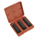 Sealey Deep Impact Socket Set 1/2"Sq Drive 3pc SX043