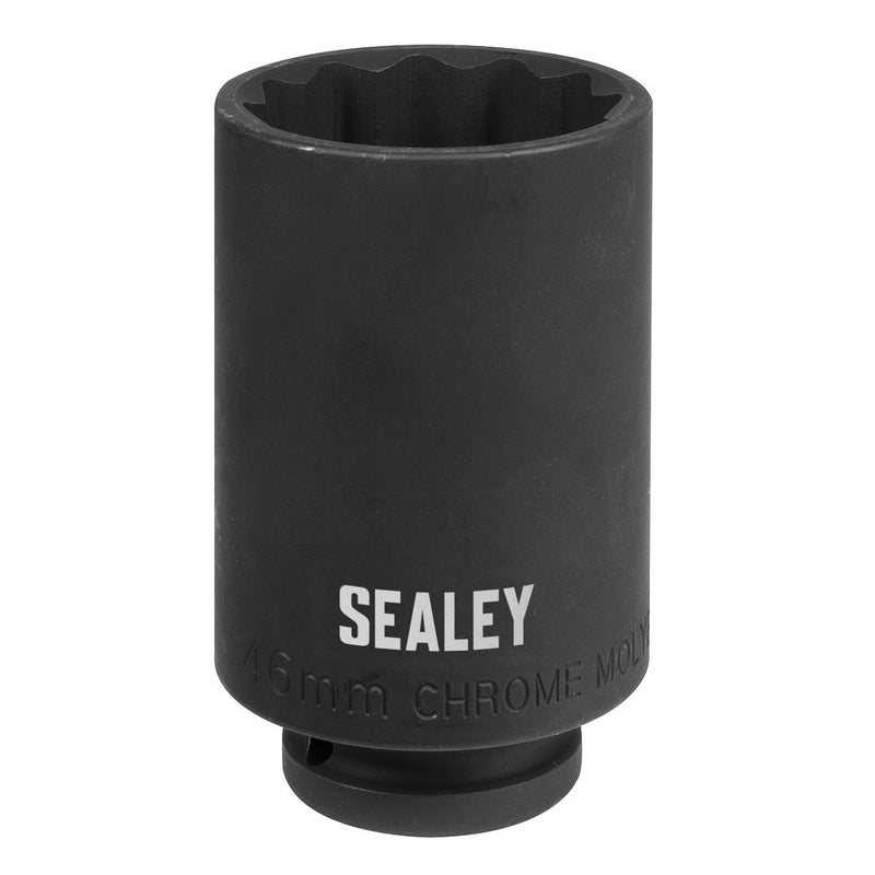 1/2"Sq Drive 46mm 12-Point Impact Socket