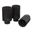 Sealey Impact Hub Nut Socket Set 1/2"Sq Drive 12-Point 3pc SX051