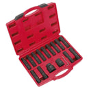 Sealey Impact Hex, TRX-Star* & TRX-Star* Female Socket Bit Set 3/4" & 1"Sq Drive 16pc SX098