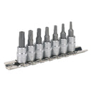 Sealey Premier TRX-TS* Security Socket Bit Set 1/4"Sq Drive 7pc SX106