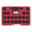 Sealey Locking Wheel Nut Key Set for BMW 22pc SX207