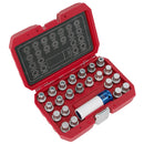 Sealey Locking Wheel Nut Key Set for VAG 23pc SX210
