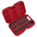 Sealey Locking Wheel Nut Key Set for BMW 21pc SX217