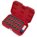 Sealey Locking Wheel Nut Key Set for BMW 21pc SX217
