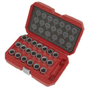 Sealey Locking Wheel Nut Key Set for VAG 20pc SX219