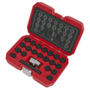 Sealey Locking Wheel Nut Key Set for VAG 22pc SX220