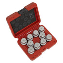 Sealey Locking Wheel Nut Key Set for Land Rover 10pc SX222