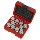 Sealey Locking Wheel Nut Key Set for Land Rover 10pc SX222