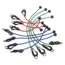 Sealey Assorted Tarpaulin Bungee Cord Set 12pc TARP12