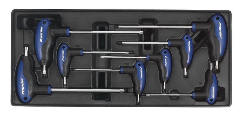 Sealey Premier T-Handle TRX-Star* Key Set with Tool Tray 8pc TBT05