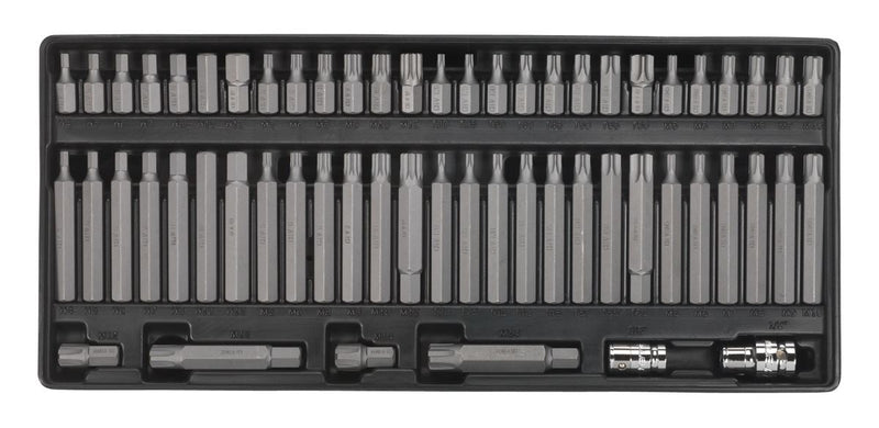 Tool Tray with Security TRX-Star*/Hex/Ribe/Spline Bit Set 60pc