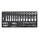 Sealey Premier Socket Set with Tool Tray 3/8"Sq Drive 35pc TBT20