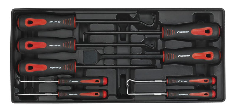 Tool Tray with Scraper & Hook Set 9pc