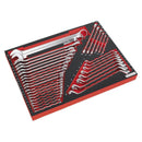 Sealey Premier Platinum Spanner Set with Tool Tray 35pc TBTP03