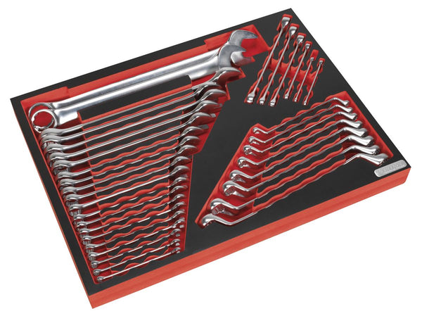 Tool Tray with Spanner Set 35pc