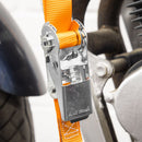 Sealey Ratchet Straps Polyester Webbing with S-Hooks 25mm x 4m 500kg Breaking Strength - 2 Pairs TD0540S4