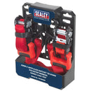 Sealey Slide Ratchet Strap Polyester Webbing with S-Hooks 32mm x 3m 1200kg Breaking Strength TD1202SR