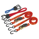 Sealey Ratchet Strap & Bungee Cord Set 6pc TD285SBD